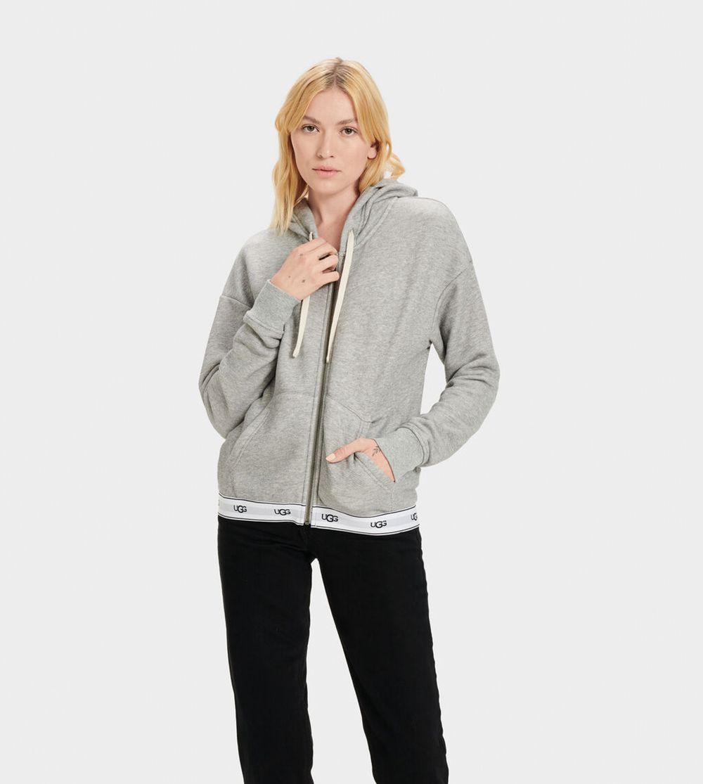 Ugg Hoodie Womens - Ugg Sena Grey - 908CGYPFN